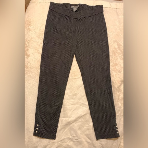 89TH & MADISON Polka Dot Pants w/ Pearls - Picture 3 of 5